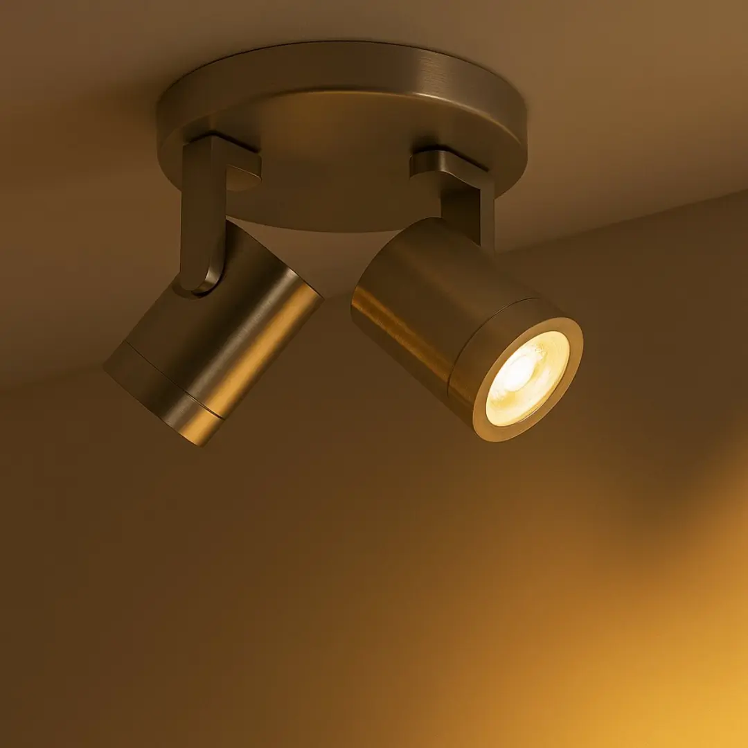 Highlight Aston Opbouwspot - 2x GU10 - Ø17cm - Zilver