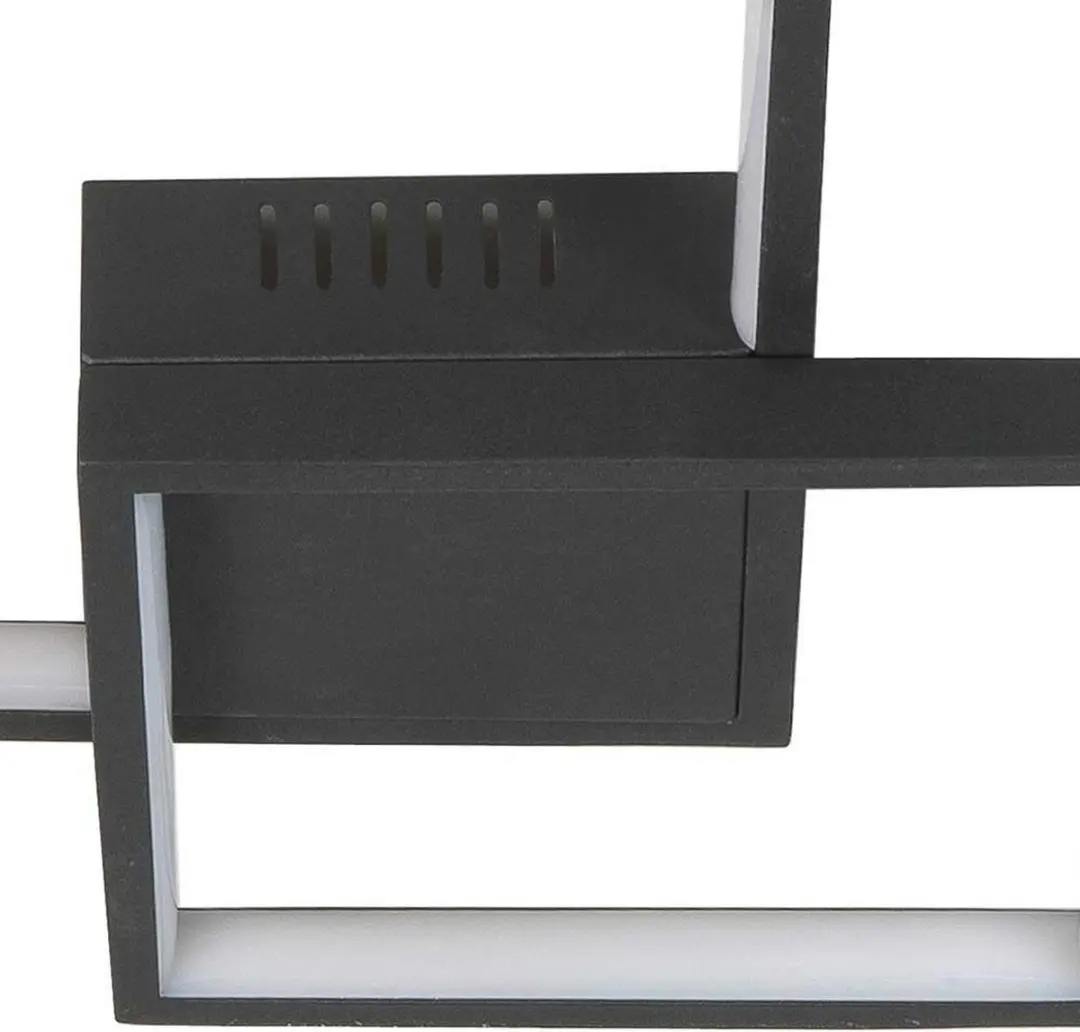 Highlight Piazza Plafondlamp 32cm - Zwart