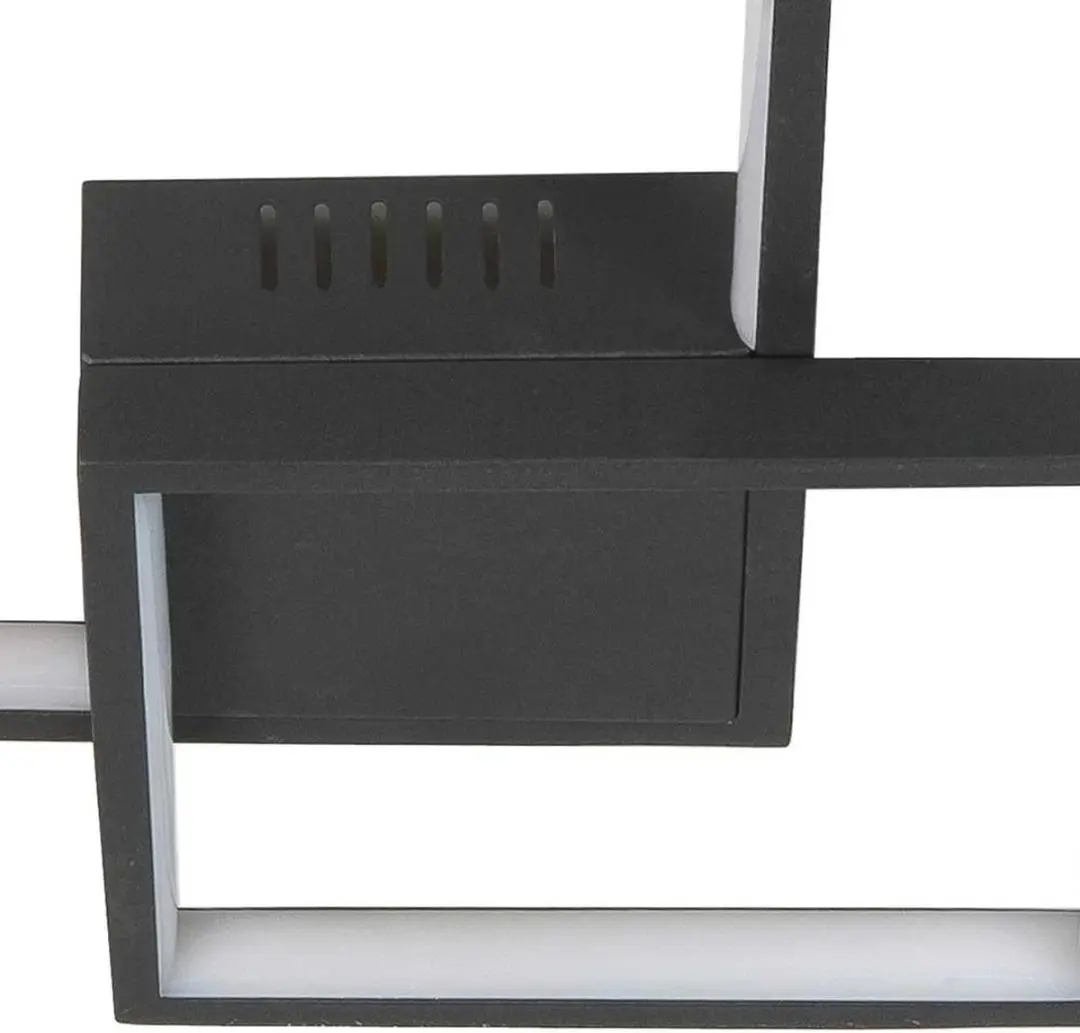 Highlight Piazza Plafondlamp 32cm - Zwart