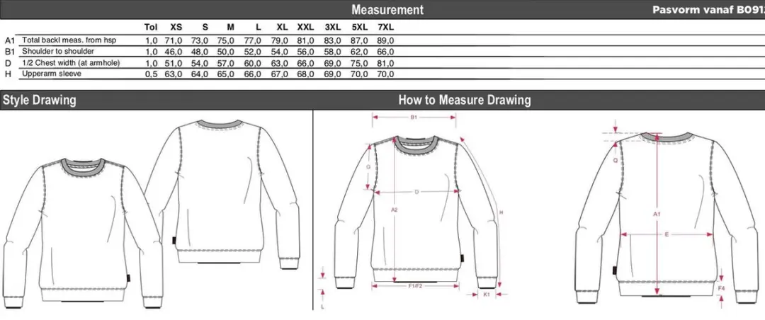 Tricorp Sweater 301008 - XL Wit