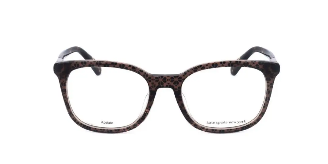 Kate Spade Jalishta Brilmontuur - Brown Flowers Crystal - 51/18/140