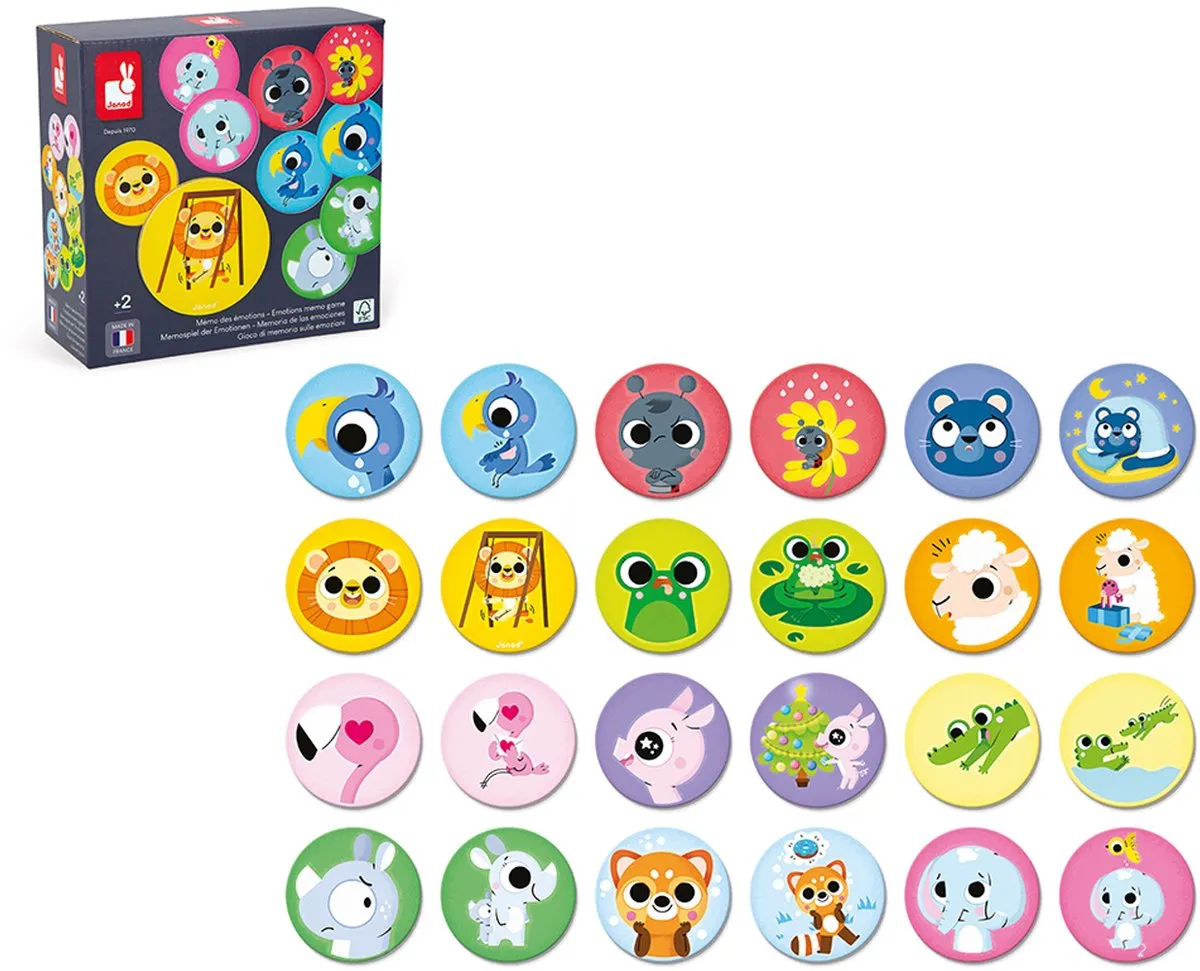 Janod Memo Emoties Geheugenspel