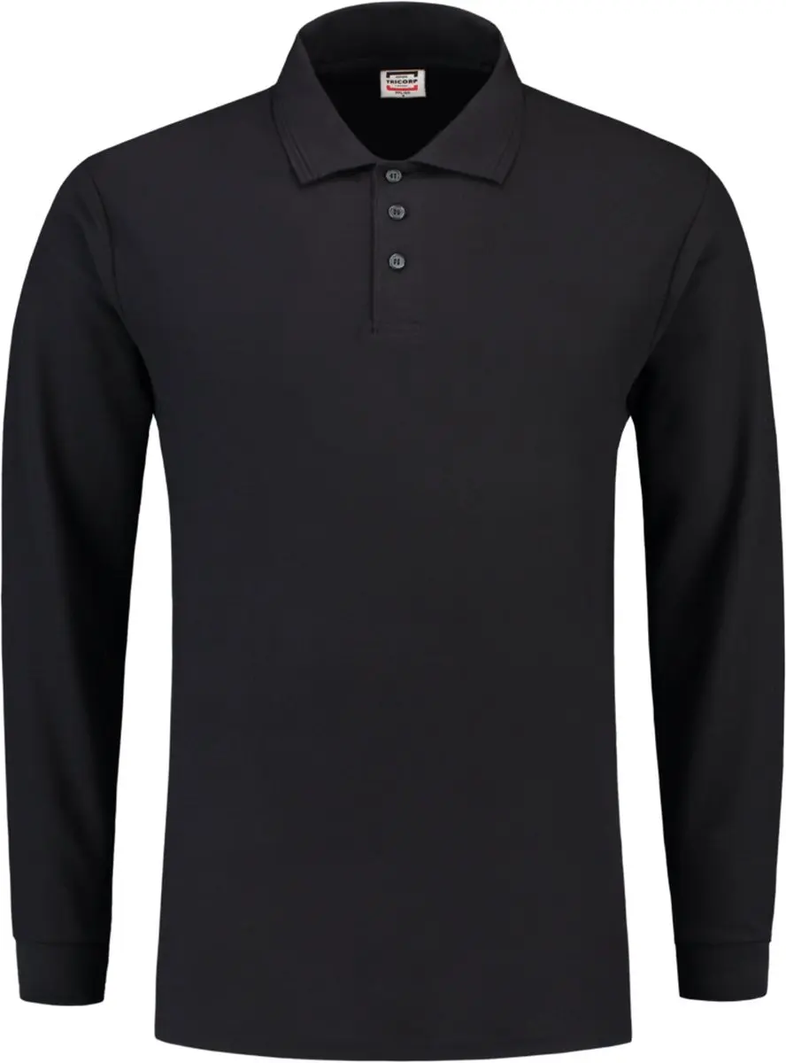 Tricorp Poloshirt Lange Mouw - M - Marineblauw