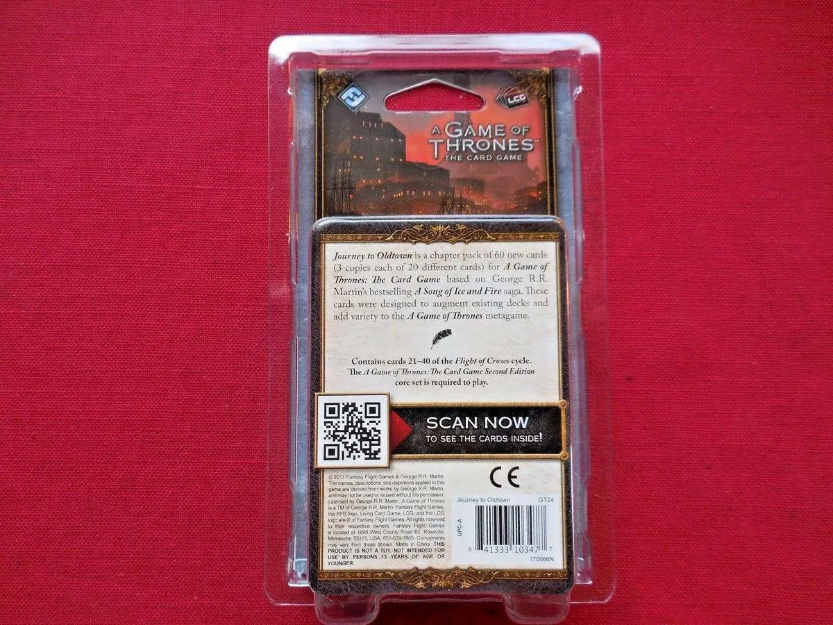 Asmodee A Game of Thrones The Card Game Chapter Pack Journey to Oldtown FFGT24
