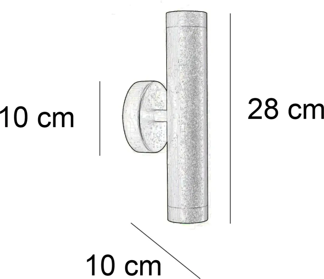 Highlight Perugia 2 Wandlamp - 2x10W - Zwart