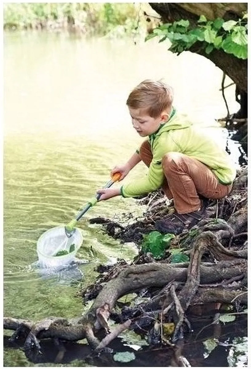Haba Terra Kids Schepnet 70cm - Zwart/Groen - afbeelding 6 van 6