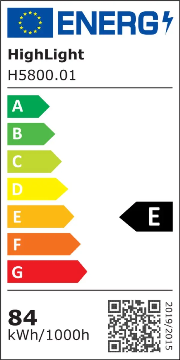 Highlight Videlamp LED Ringen 330cm - 8 Lichtpunten - Zwart