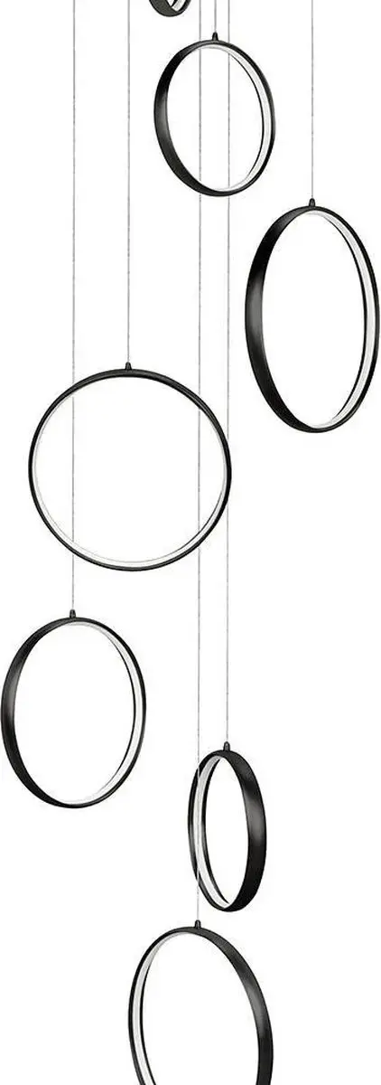 Highlight Videlamp LED Ringen 330cm - 8 Lichtpunten - Zwart