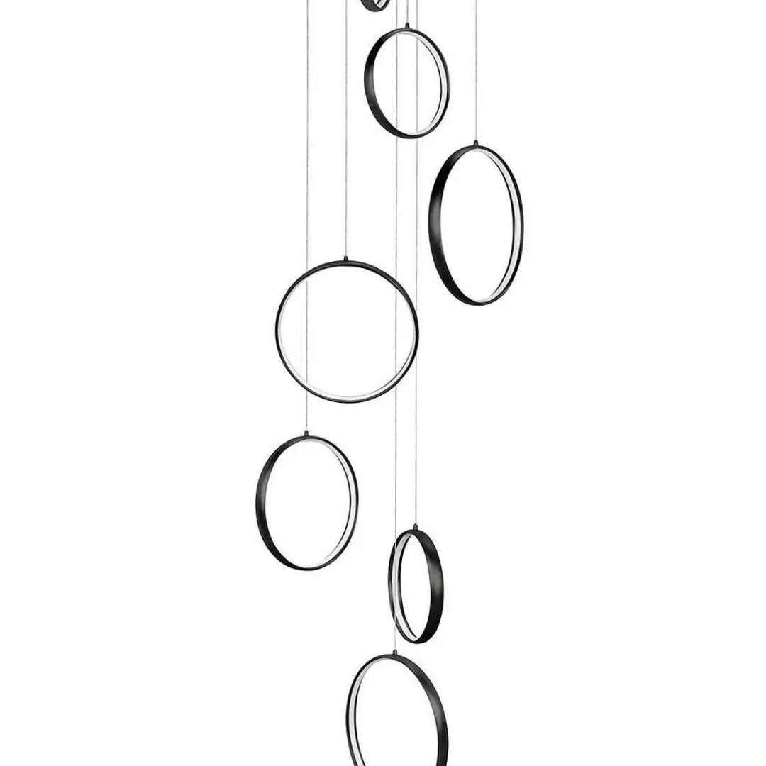 Highlight Videlamp LED Ringen 330cm - 8 Lichtpunten - Zwart