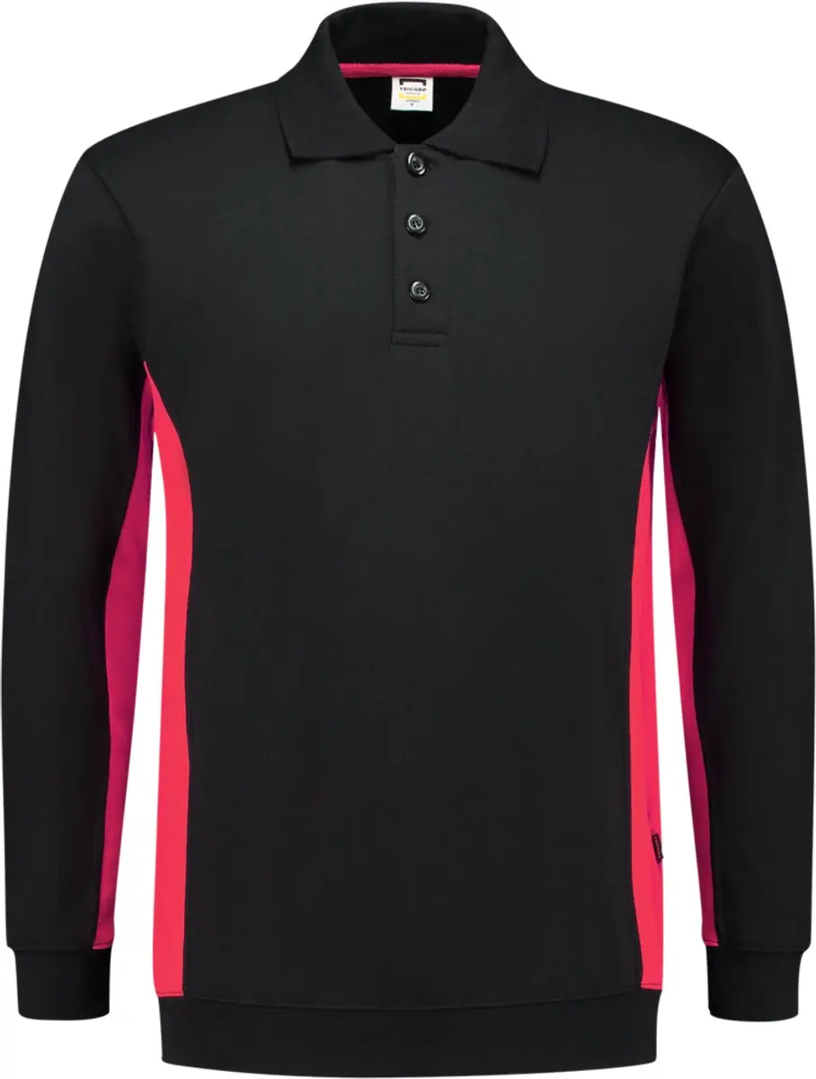 Tricorp 302003 Polosweater - 5XL - Zwart/Rood