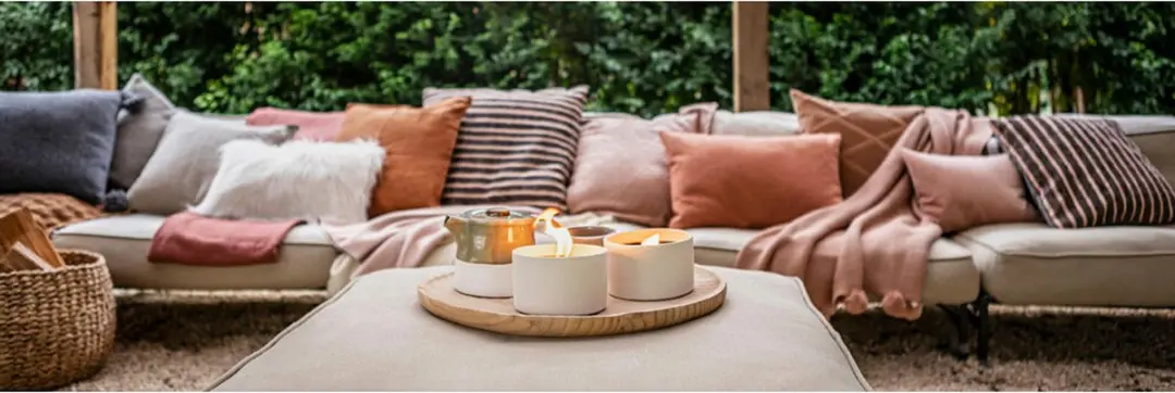 Spaas Urban Flame Buitenkaars Cementlook - 15 Branduren - Grijs - 4 Stuks