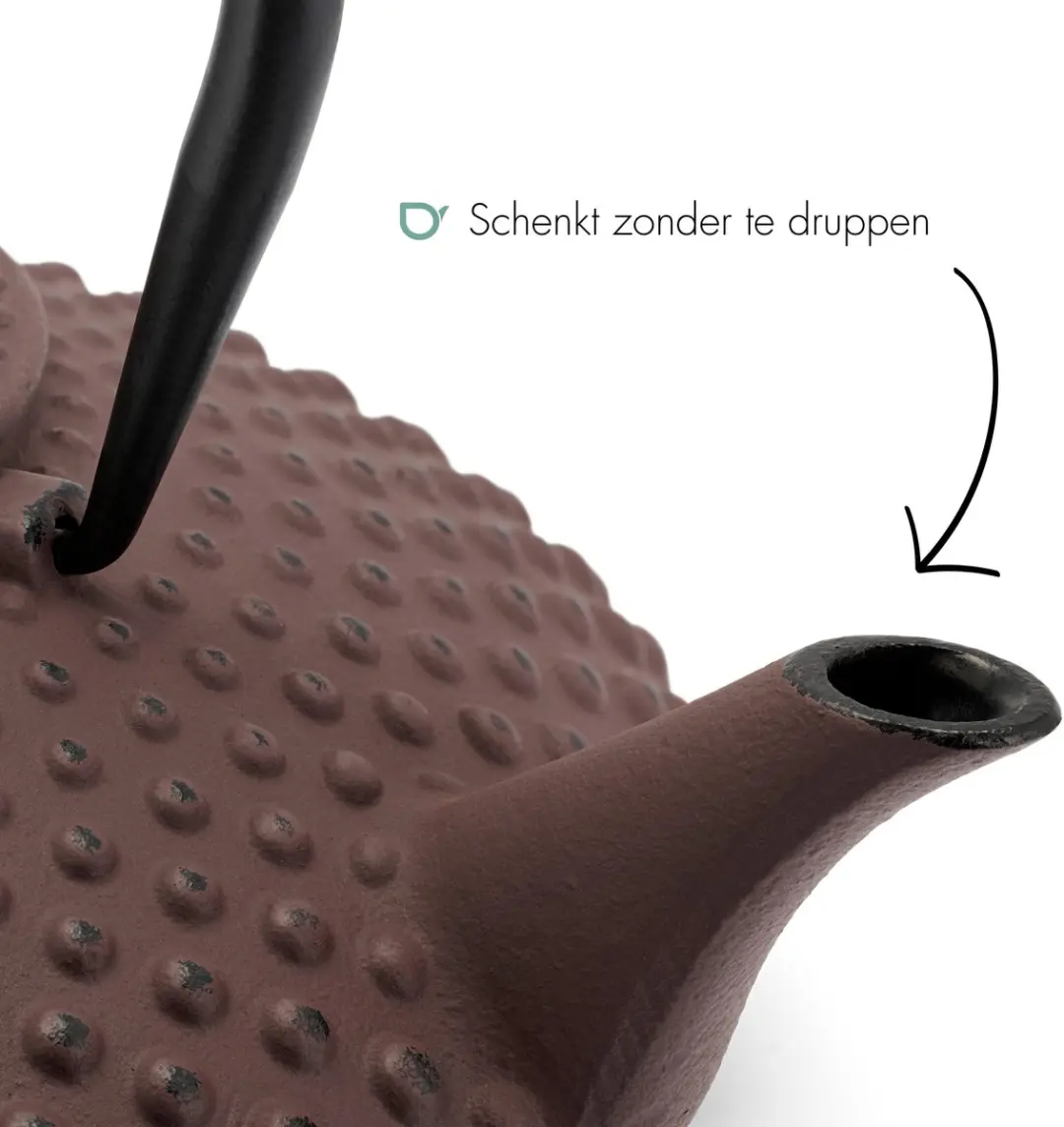 Bredemeijer Theepot Xilin 1,25L Gietijzer - Aubergine