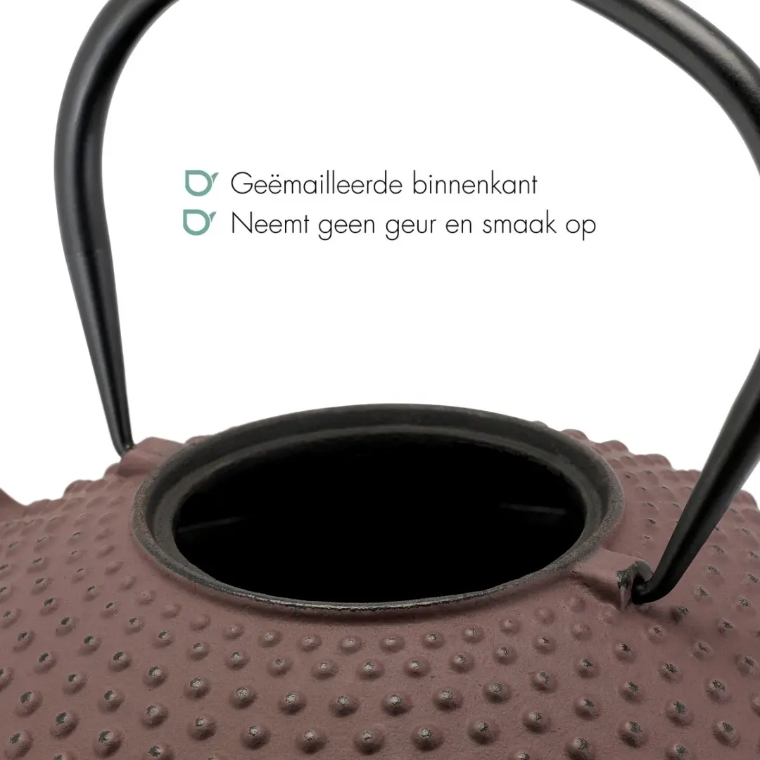 Bredemeijer Theepot Xilin 1,25L Gietijzer - Aubergine
