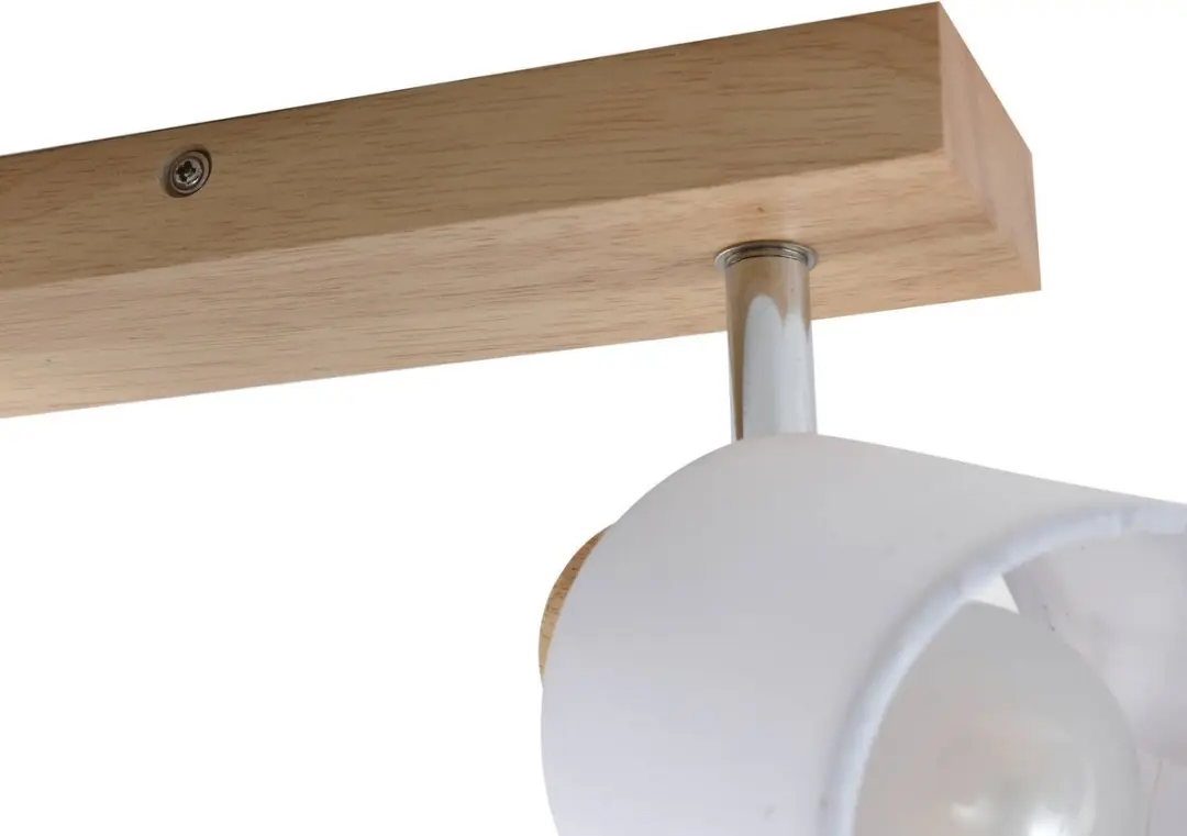 Lindby Buitenspot 2 Lichtpunten Hout Wit - E14