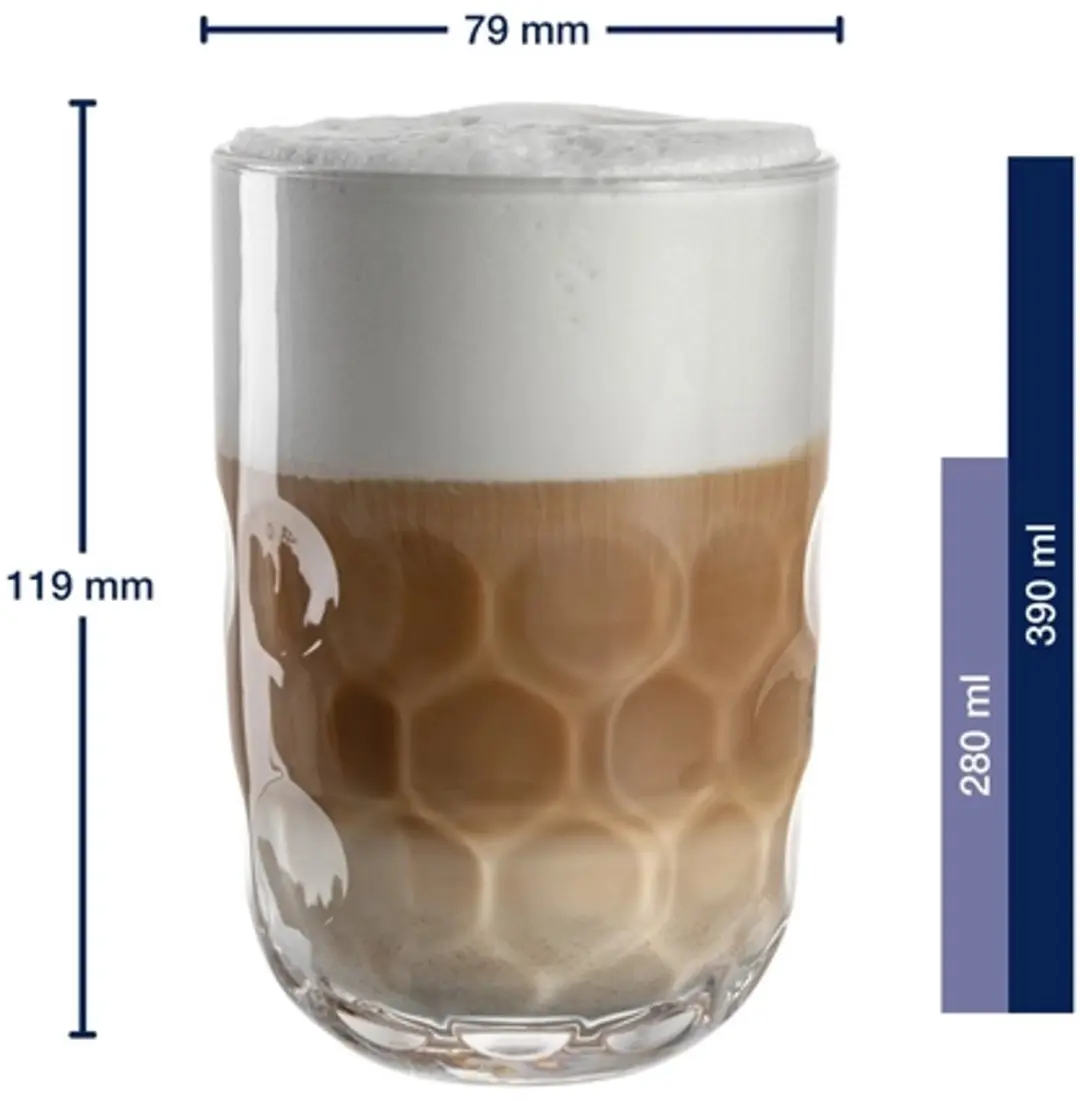 Leonardo Gocce Latte Macchiato Glazen 390ml - Set van 3 - afbeelding 6 van 6