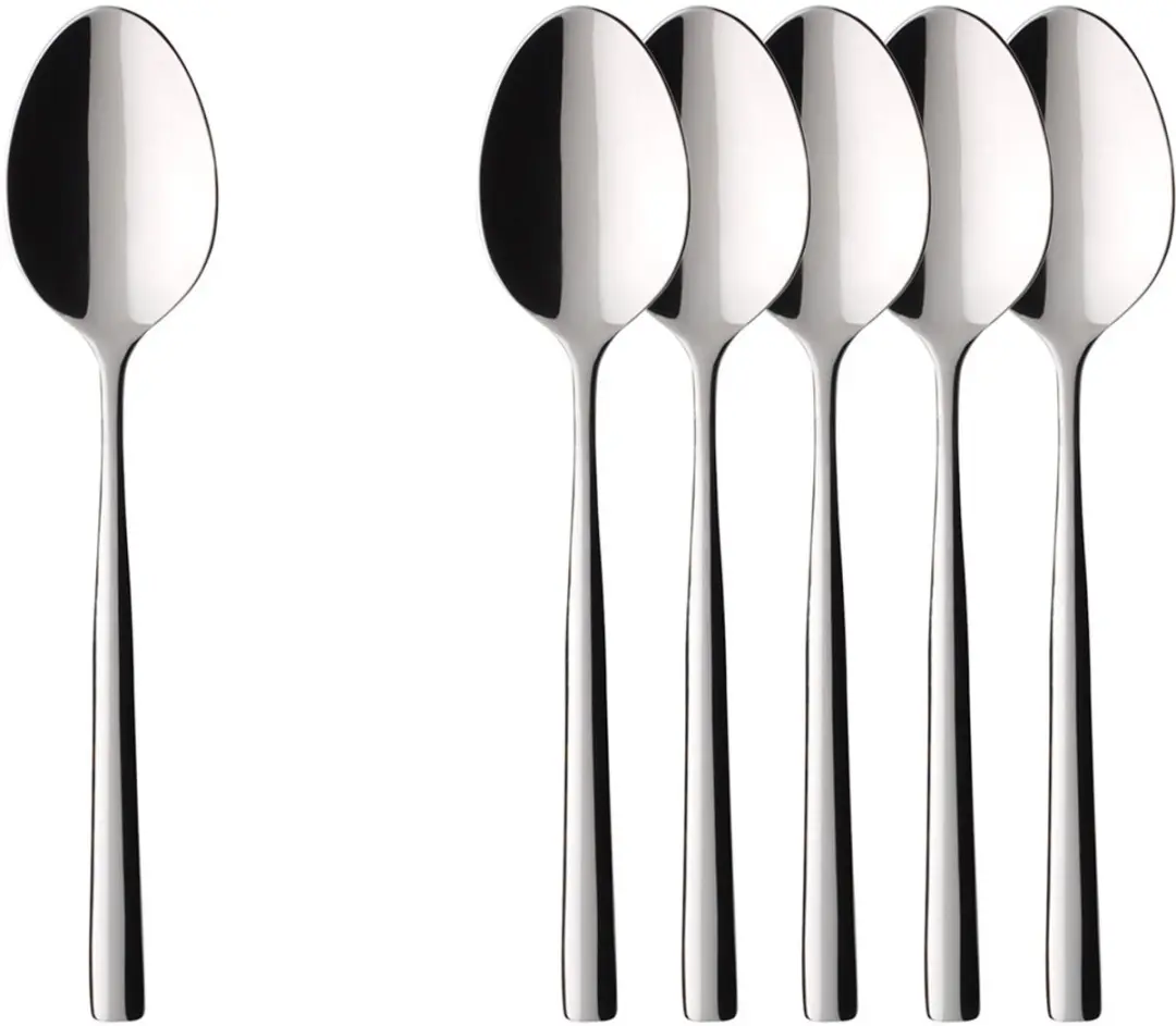 Villeroy & Boch Piemont Espresso Lepels 11.5cm - RVS 18/10 - 6 Stuks
