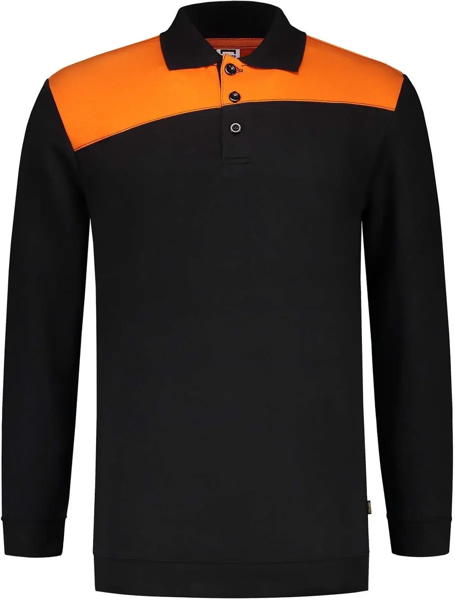 Tricorp 302004 Polosweater - Bicolor Donkergrijs/Legergroen S