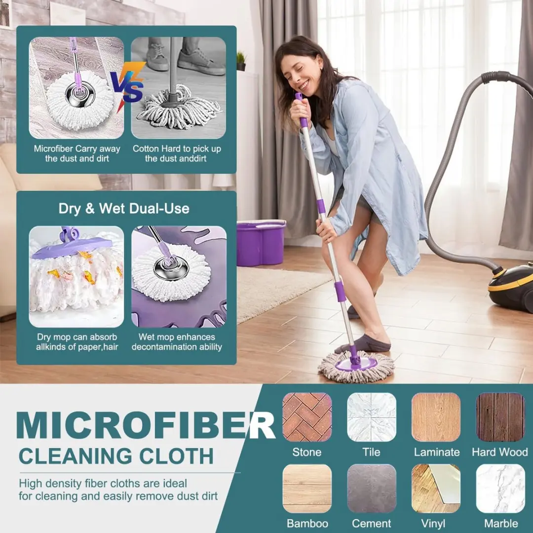 Leifheit Clean Twist Disc Mop Reservekoppen - 3 Stuks - Wit