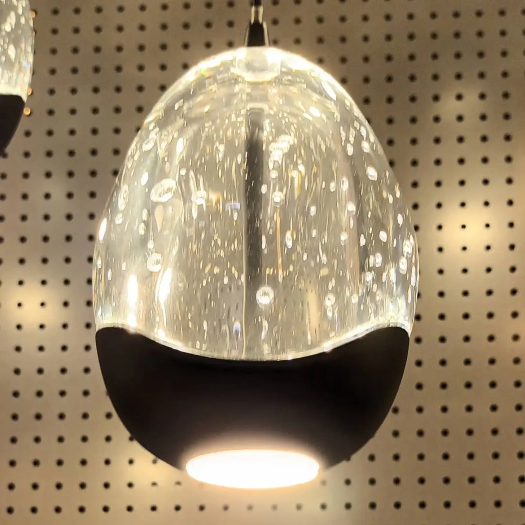 Highlight Wandlamp Clear Egg 1 - 11cm - Zwart