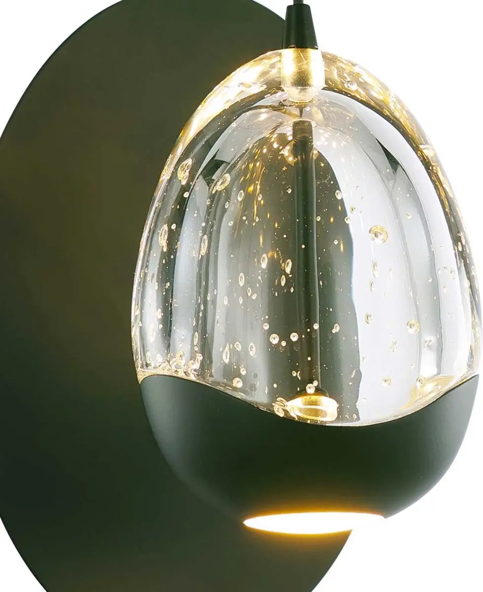 Highlight Wandlamp Clear Egg 1 - 11cm - Zwart - afbeelding 6 van 6