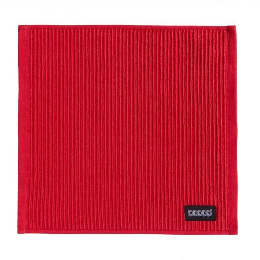 DDDDD Vaatdoek Basic Rood - 30x30cm - 4 Stuks