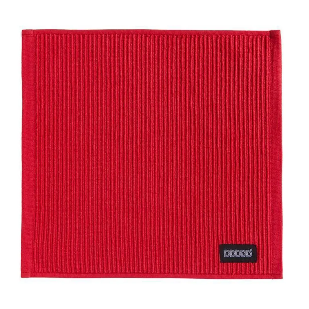 DDDDD Vaatdoek Basic Rood - 30x30cm - 4 Stuks