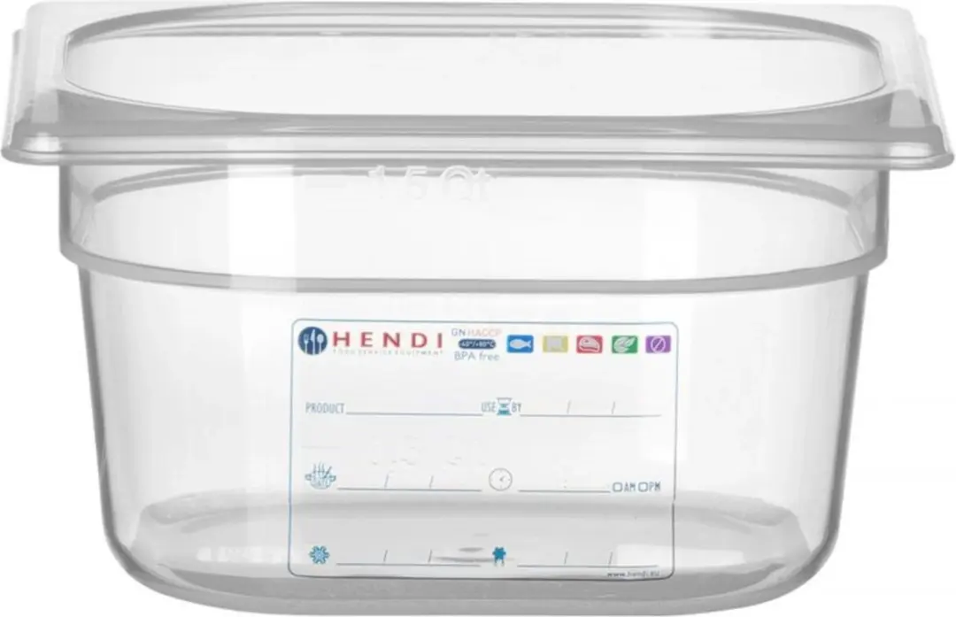 HENDI Gastronorm Bak 1/6 GN 1,6L