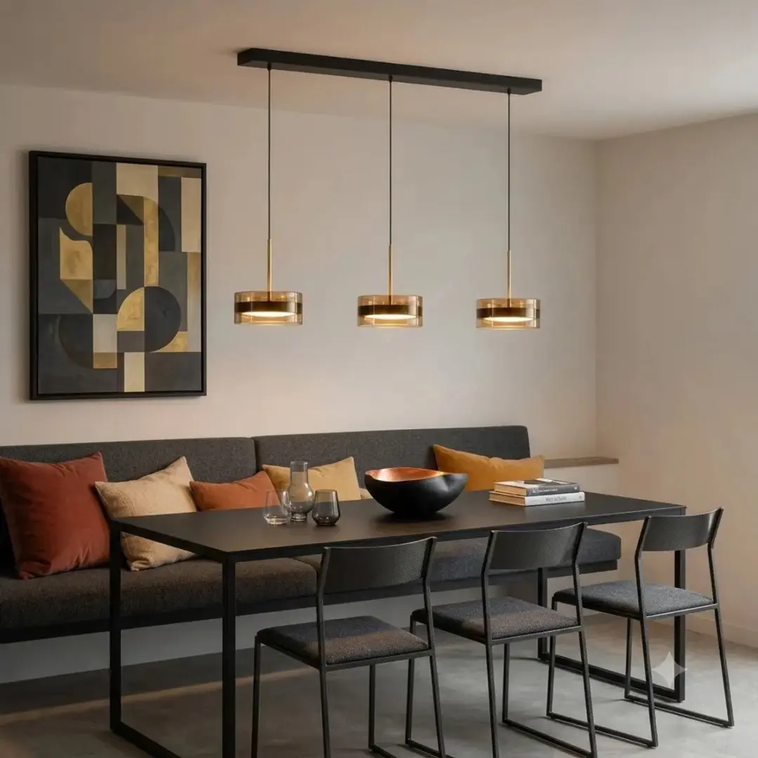 Highlight Enzo 3 Hanglamp 95cm - Zwart