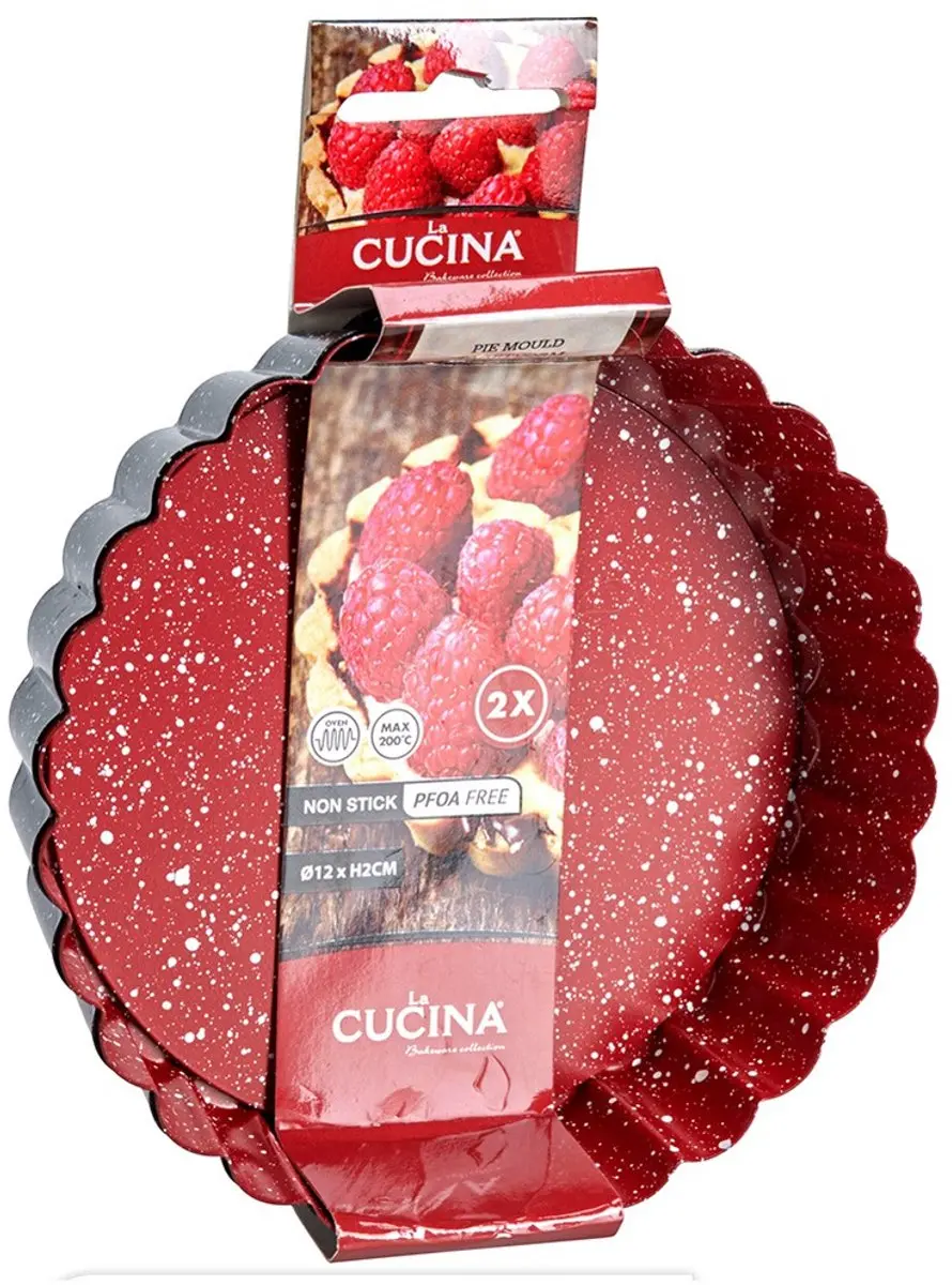 La Cucina Taartvorm Graniet 12cm - 2 Stuks