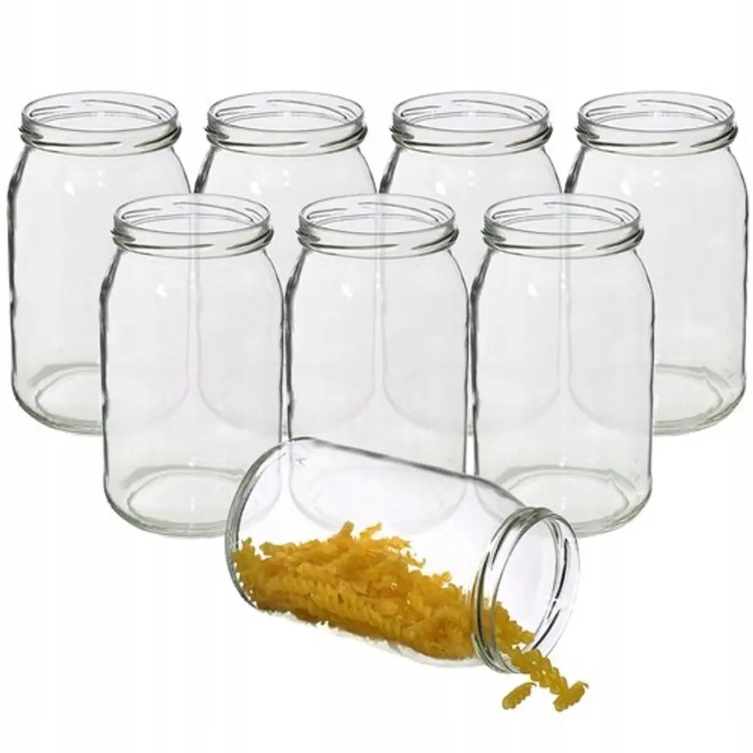Browin Glazen Pot 900ml - 8 Stuks