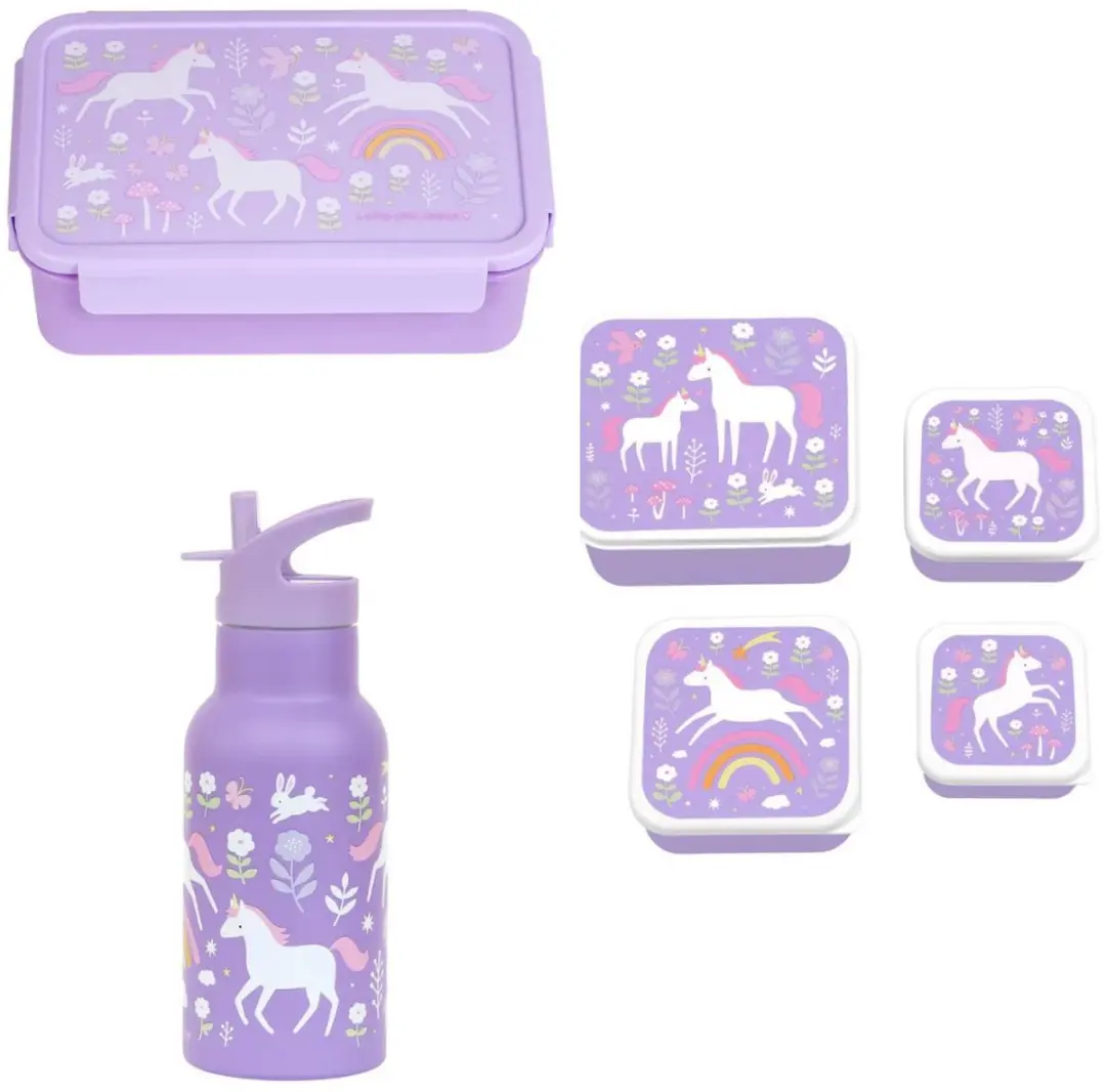 A Little Lovely Company Back to School Set Unicorn Dreams