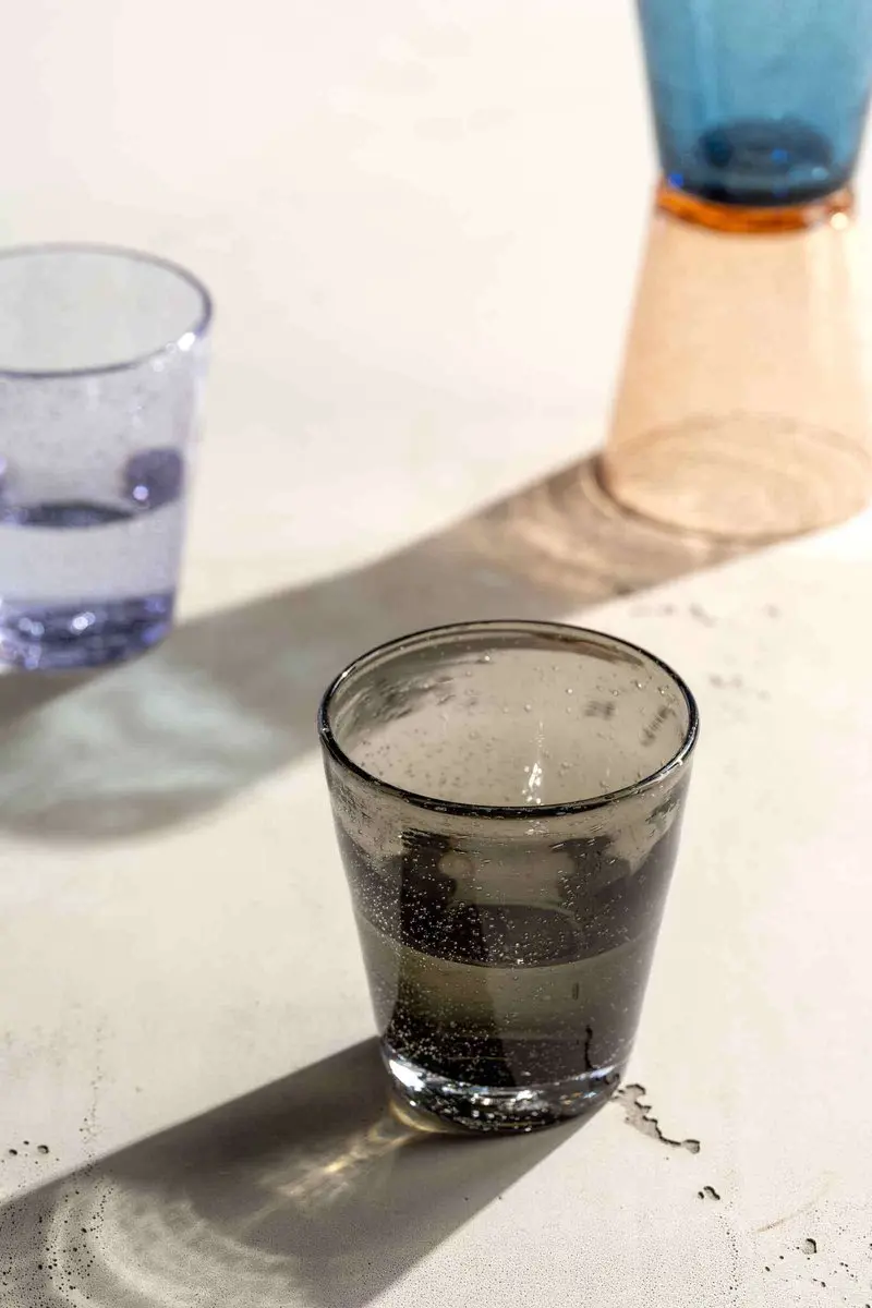 Leonardo Burano Drinkglas - Blauw/Grijs - 0.33L - 4 Stuks