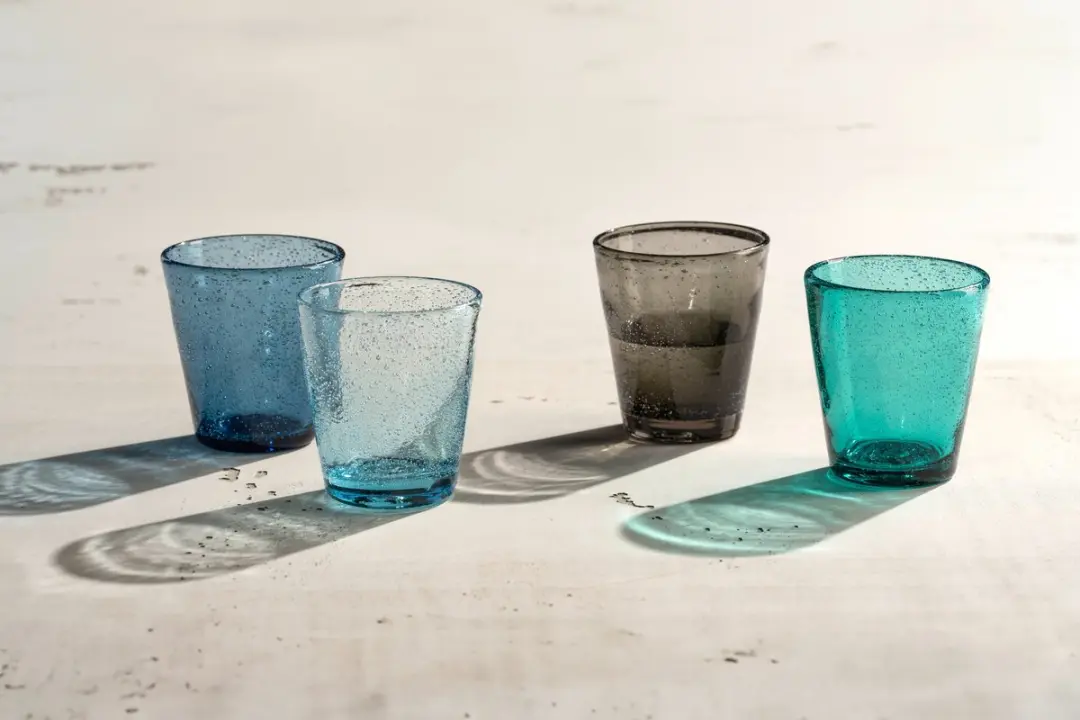 Leonardo Burano Drinkglas - Blauw/Grijs - 0.33L - 4 Stuks