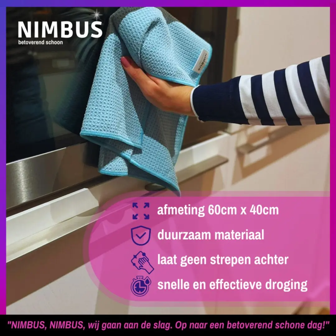 Nimbus Magic Droogdoek Medium - 4 Stuks