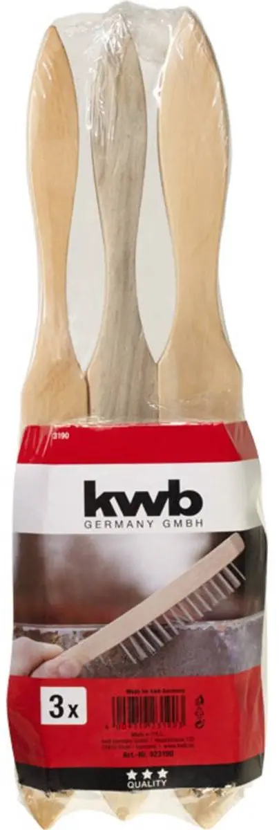 KWB Staalborstel 3-delig - 3 Stuks