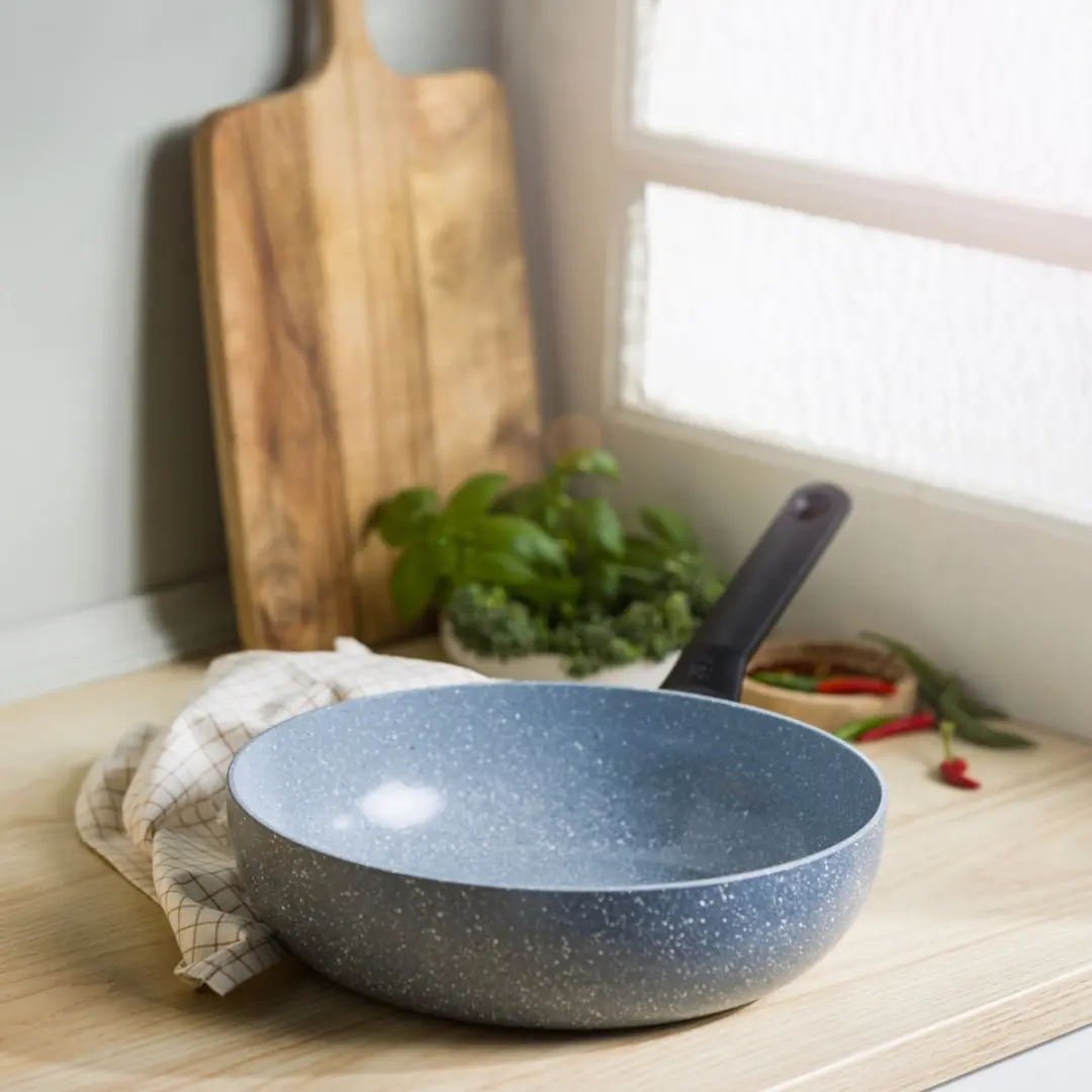 BK Blue Label Wokpan 28cm - 3.7L - Inductie - Blauw