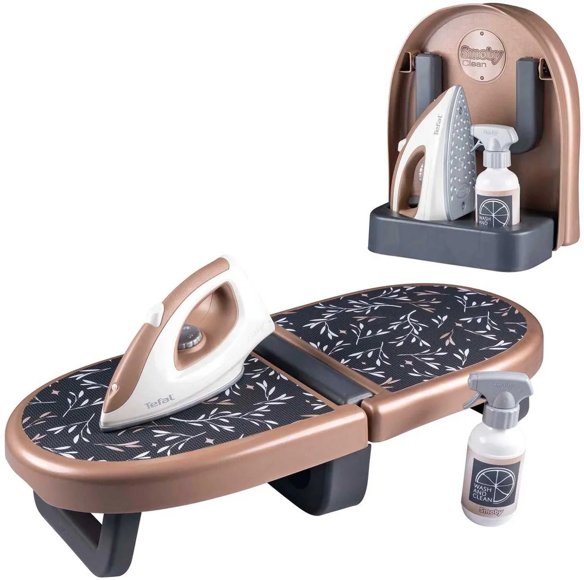 Smoby Tefal Opvouwbare Strijkplank met Strijkijzer - Multi kleuren