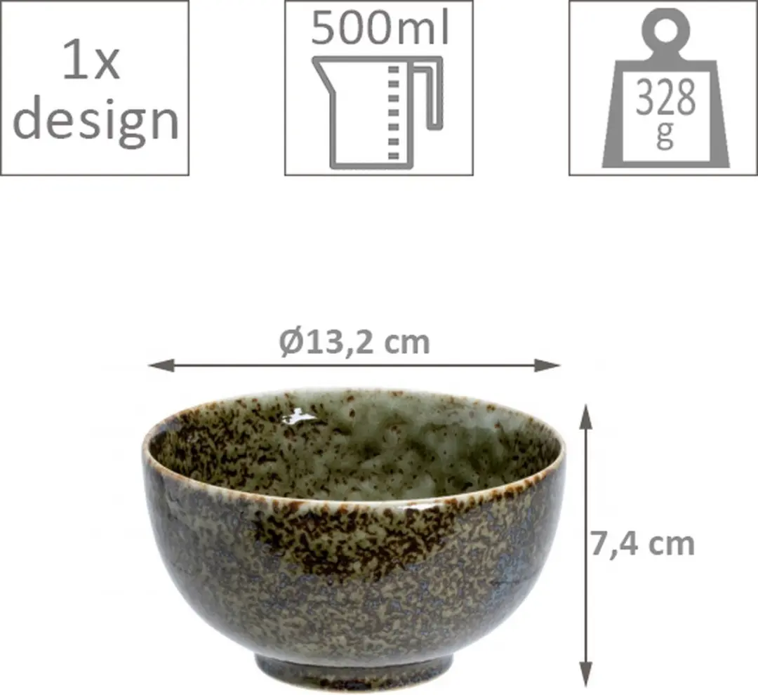 Tokyo Design Studio Okonomi Kom Shinryoku Green 17397 - 13,2x7,4cm