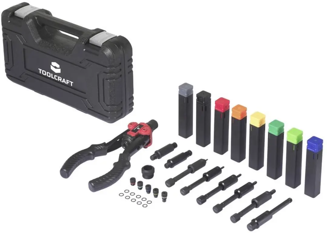 TOOLCRAFT Popnageltang TO-10780656 - 26,5 cm - 3-in-1 Set
