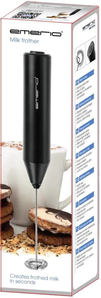 Emerio MK-131102 Melkopschuimer - Zwart