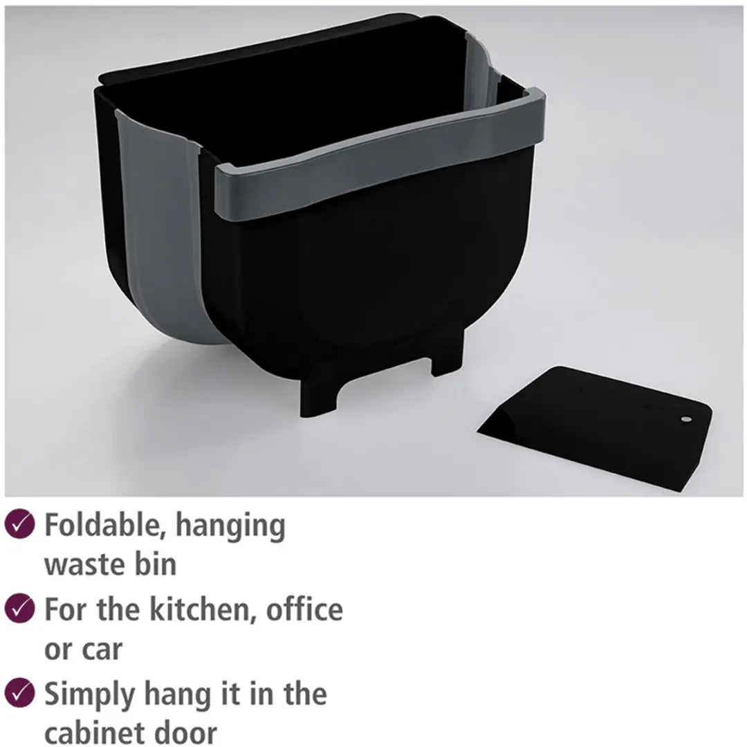 Wenko Fago 15853100 Afvalbakje 5L - Zwart - afbeelding 6 van 6
