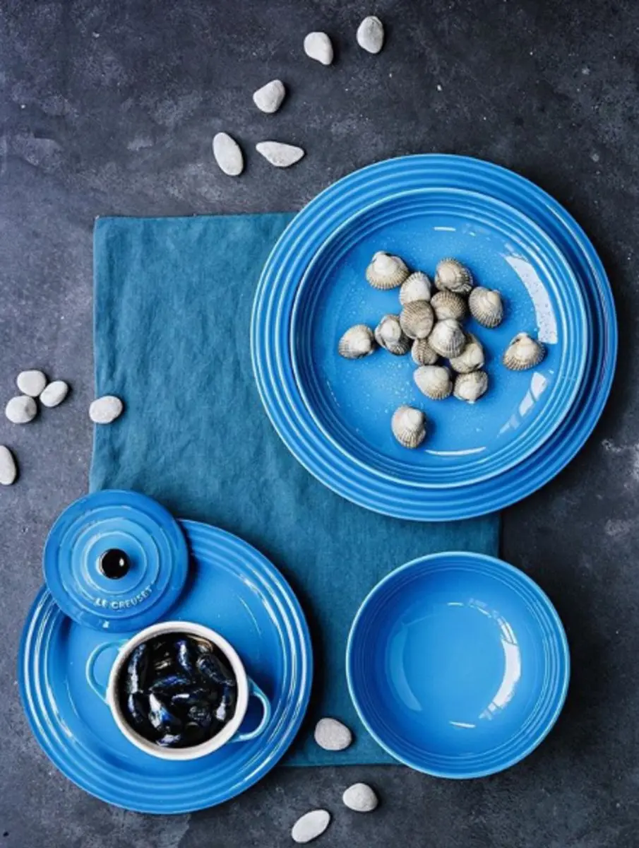 Le Creuset Ontbijtbord Marseille - Blauw ø 22cm