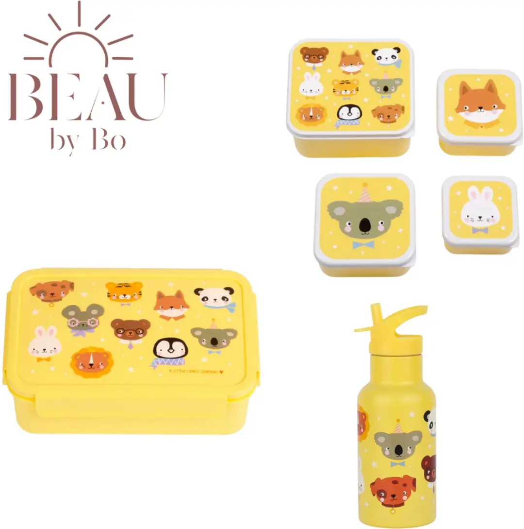 A Little Lovely Company Back to School Set Dierenvriendjes
