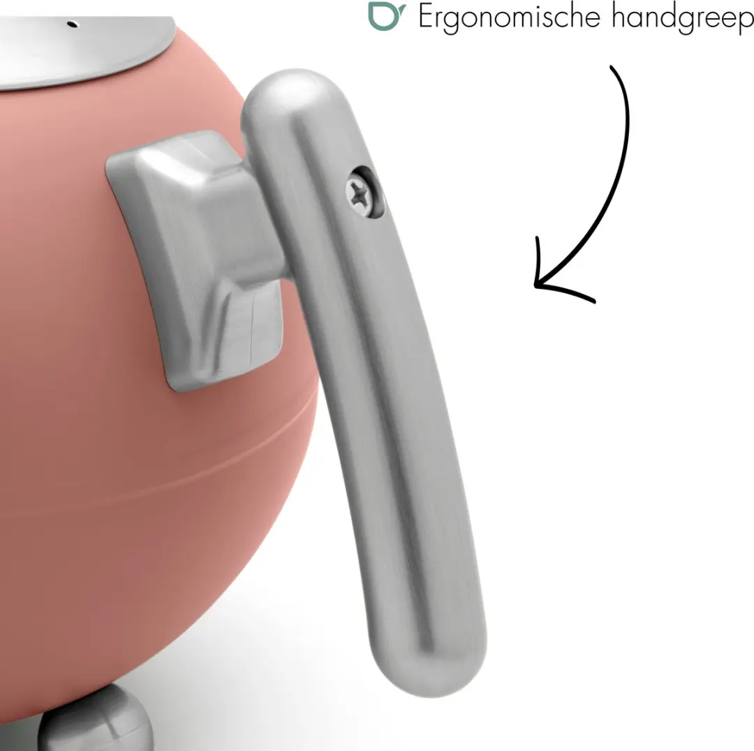 Bredemeijer Theepot Bella Ronde 1,2L - Roze - Dubbelwandig