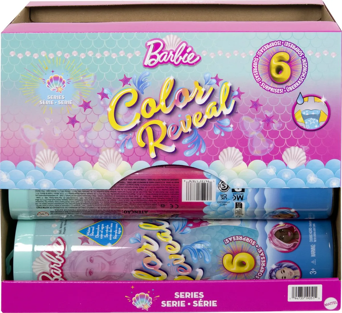 Barbie Color Reveal Pop Modepop - Meerkleurig