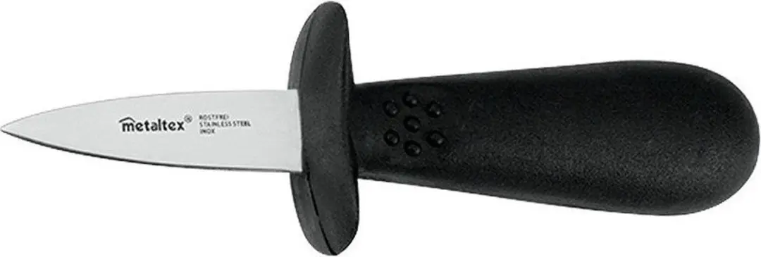 Metaltex Oestermes 251055 - Zwart/Zilver