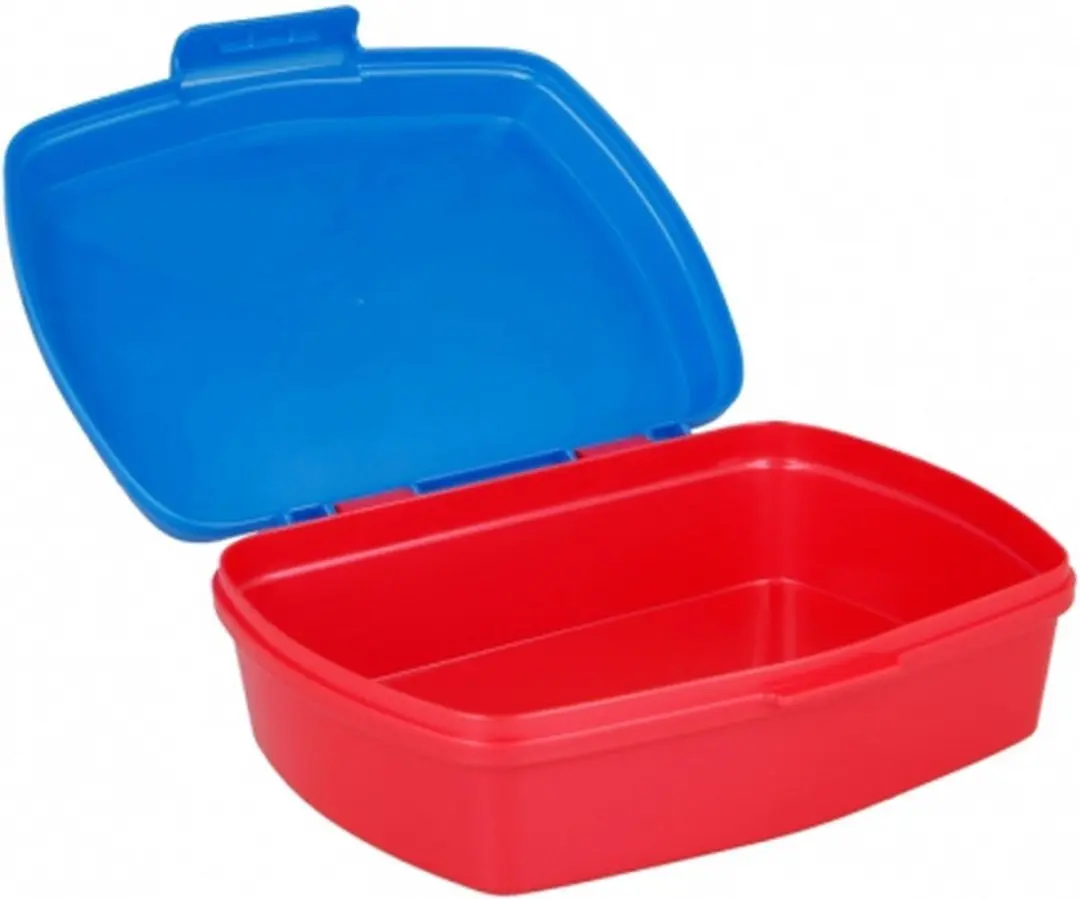 Marvel Spider-Man Broodtrommel - 0.4L - 3-delig - Blauw/Rood