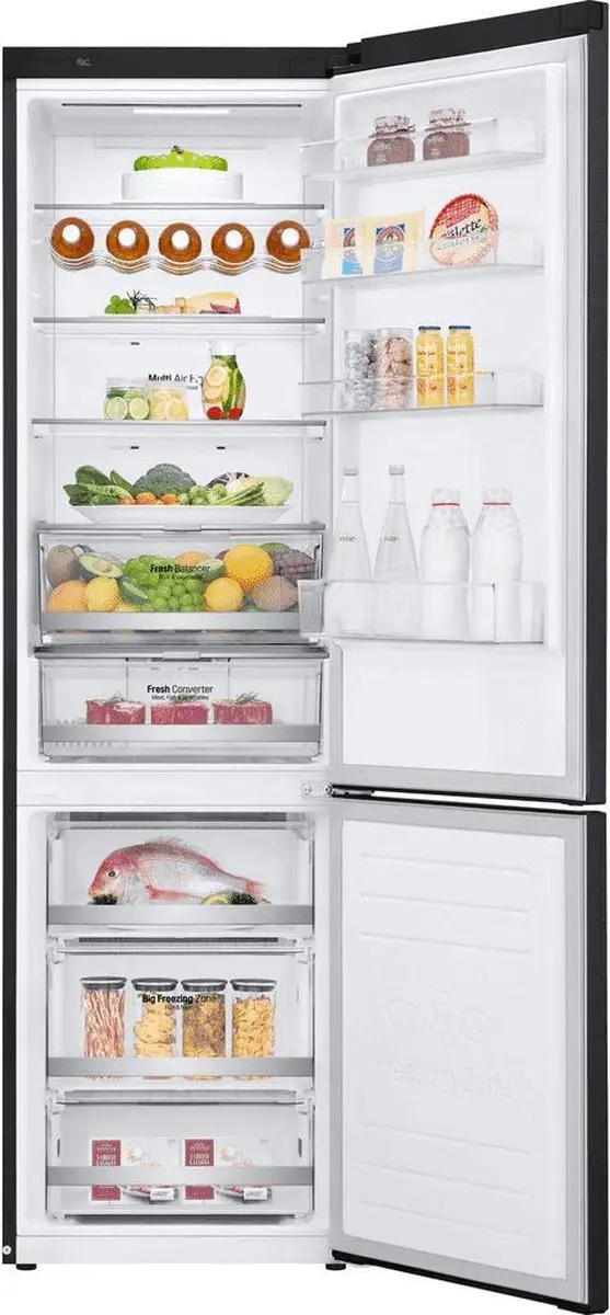 LG GBB72MCUFN Koel-vriescombinatie - 419L - Mat zwart