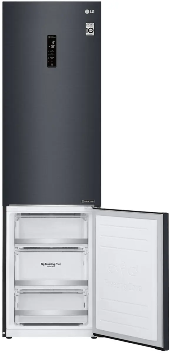 LG GBB72MCUFN Koel-vriescombinatie - 419L - Mat zwart