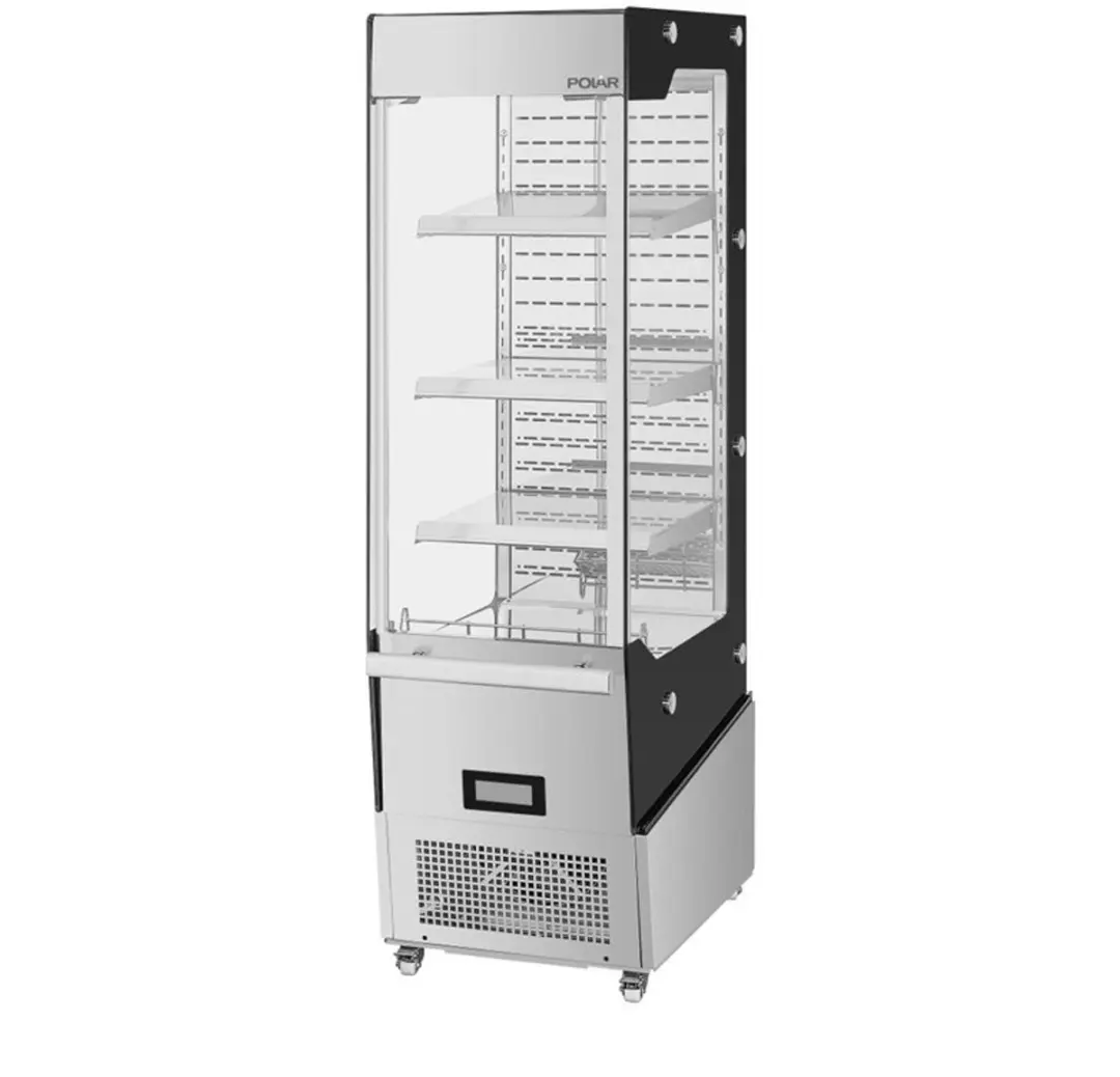 Polar G Serie PG006 Multideck Vitrine 220L - 3 Plateaus - RVS - afbeelding 6 van 6